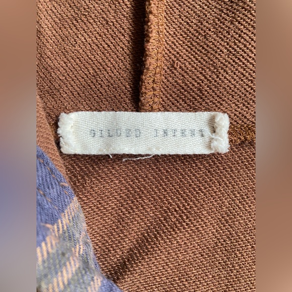 Gilded Intent Pieced Plaid Hoodie SZ M - Picture 2 of 14